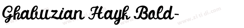 Ghabuzian Hayk Bold字体转换